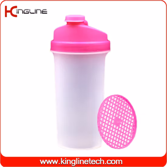 플라스틱 체를 포함한 700ml 단백질 셰이커 병 물병(KL